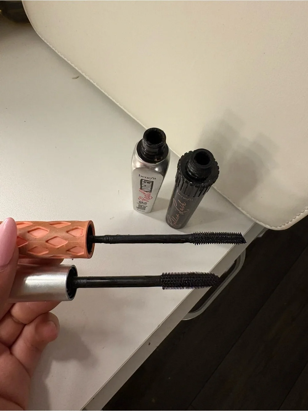 Benefit Mascara Duo — Peach Cap Roller Lash & Silver They're Real